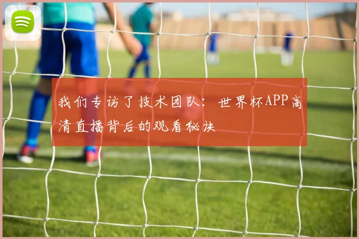 我们专访了技术团队:世界杯APP高清直播背后的观看秘诀